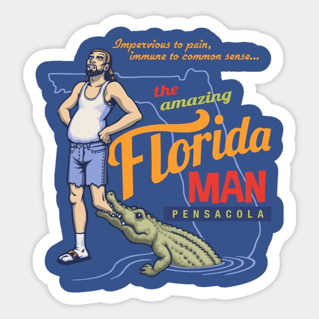 Florida Man Sticker by kbilltv